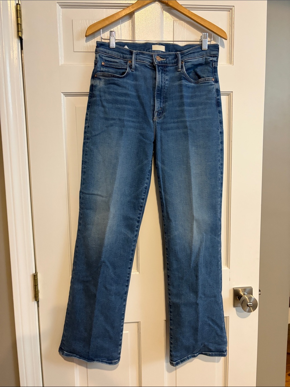 High-Rise Wide Leg Women's Jeans - Blue